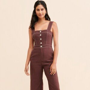 The Portside Button-Front Jumpsuit by Maeve